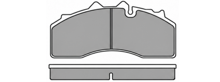 Illustrative pad profile for Truckia part 29228